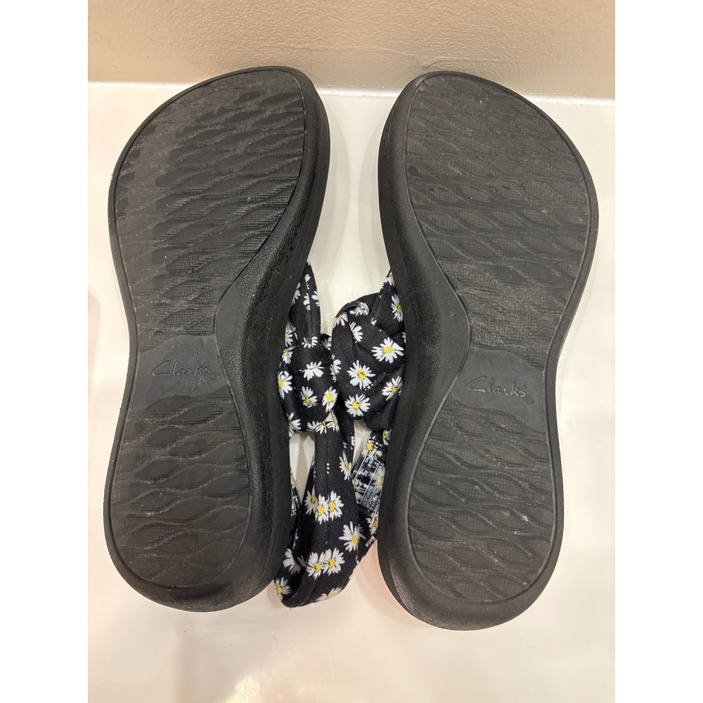 Clarks Cloudsteppers Women's Sandals Size 8M Black Daisy Adjustable Strap‎ - Picture 6 of 7